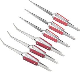 4993623143925 AAPROTOOLS Set Cross Lock Fiber Grip Tweezers