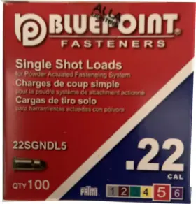 102020 ALLA LIGHTING Loads Ramset Hammershot Mastershot Nail