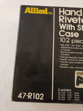 47-R102 ALLIED Nos Riveter Set Storage #2 47-R102 ALLIED Nos Riveter Set Storage #2