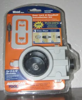 1-7105 AMERICAN TOOL Irwin Wood Door Lock Kit 1-7105 AMERICAN TOOL Irwin Wood Door Lock Kit