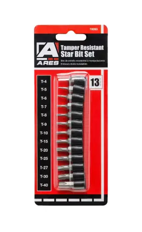 70093 ARES Tamper Star Bit Set Cncftd Security Stora 70093 ARES Tamper Star Bit Set Cncftd Security Stora
