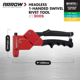 079055200123 ARROW Headless Swivel Rivet Tool Manual Riveter #3