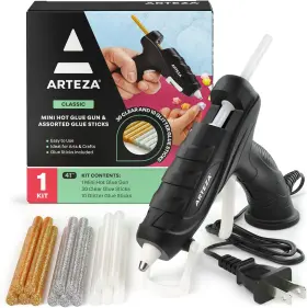 ARTZ-4578 ARTEZA Mini Glue Gun Glitter Sticks Melt Stand ARTZ-4578 ARTEZA Mini Glue Gun Glitter Sticks Melt Stand