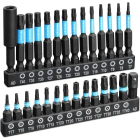 BST03-002-01 ARUCMIN Impact Torx Bit Set Security Steel