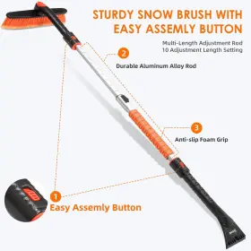 2655 ASTROAI Scrapers Car Windshieldand Snow Brush Foam #2 2655 ASTROAI Scrapers Car Windshieldand Snow Brush Foam #2