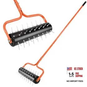 LA001 ASUNRISE Rolling Lawn Aerator Preassembled Spikes LA001 ASUNRISE Rolling Lawn Aerator Preassembled Spikes