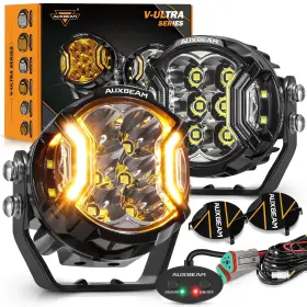 ZD000891-VE AUXBEAM Ultra Shooter Led Pods Amber Drl