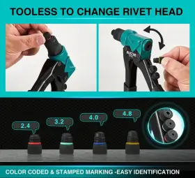 US18-GJ62607-X48681 AUXTUR Rivet Gun Pop Riveter Manual Kit #2 US18-GJ62607-X48681 AUXTUR Rivet Gun Pop Riveter Manual Kit #2