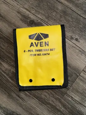 18474 AVEN General Tweezers Forceps Set
