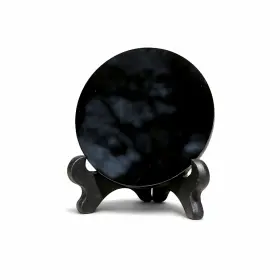 RSCM6 AZUREGREEN Obsidian Scrying Mirror Stand
