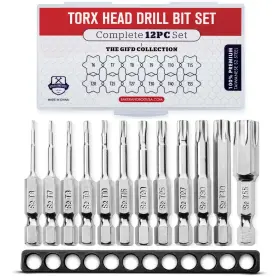BB-0003 BAKER AND BOLT Drill Bit Set Torx Head Hex Shank Kit BB-0003 BAKER AND BOLT Drill Bit Set Torx Head Hex Shank Kit