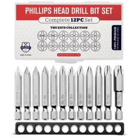 BB-0007 BAKER AND BOLT Drill Bit Set Phillips Screwdriver