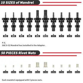738426978602 BEASPIRE Cordless Drill Electric Rivet Gun Nut #2