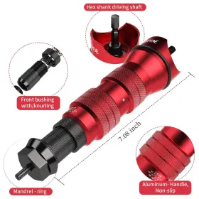 738426978602 BEASPIRE Cordless Drill Electric Rivet Gun Nut #3