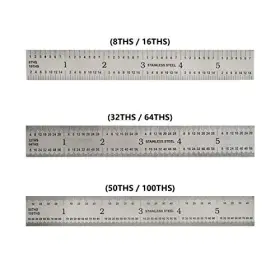 19589 BIG HORN Precision Rigid Steel Ruler 19589 BIG HORN Precision Rigid Steel Ruler