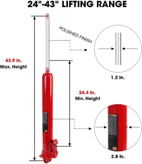 T30306-1 BIG RED Torin Hydraulic Ram Jack Single Piston Pump #3