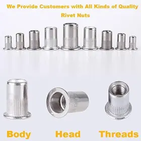 8-32NUTS STEEL Sprite Science Rivet Nuts Nutsert #3