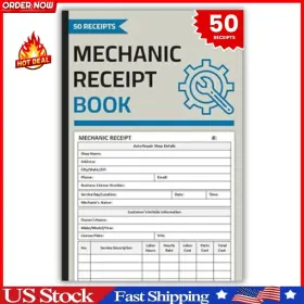 BN930 WORK Mechanic Receipt Book Repair Auto Invoice BN930 WORK Mechanic Receipt Book Repair Auto Invoice