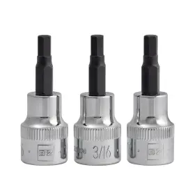 HB0316-3S BRAZEN Hex Bit Socket Allen Driver Pack Drive