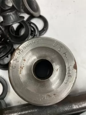 217-4 C.S. OSBORNE CO Military Setting Tool Spur Grommet Set #3