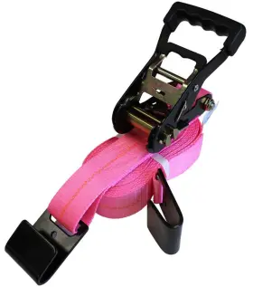 572484P-12 CARGO EQUIPMENT CORP Pink Ratchet Strap Flat Hooks 572484P-12 CARGO EQUIPMENT CORP Pink Ratchet Strap Flat Hooks