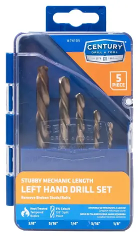B004UUA5G0 CENTURY DRILL TOOL Bit Set Left Steel
