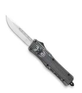MSWCTK-1MDNS COBRATEC KNIVES Stonewash Otf Serrated Blade