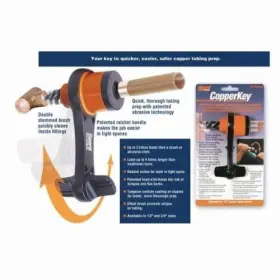 CK-34 COPPER KEY Pipe Cleaner Reamer Chamfer Tool Deburr #2