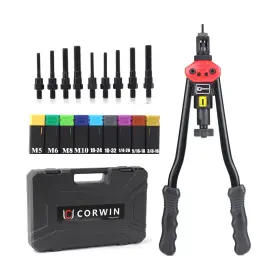 1002 CORWIN Mandrel Rivet Nut Tool Rivnut Gun Kit
