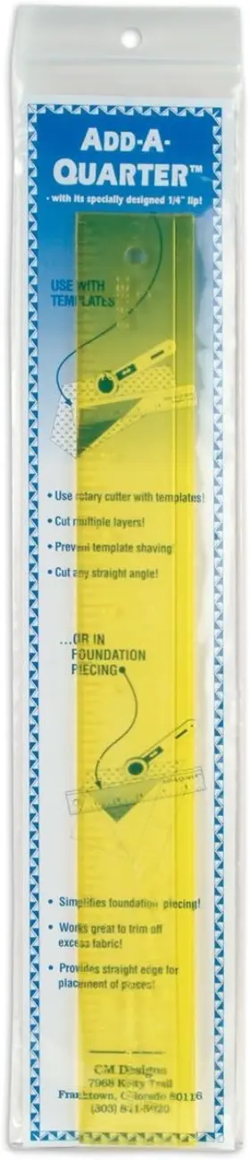 12CMD COTTAGECUTZ Ruler Transparent