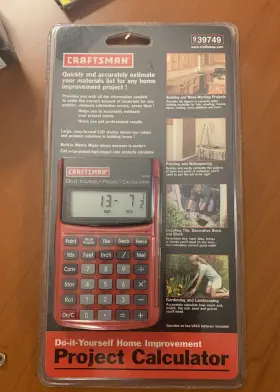 098584085308 CRAFTSMAN Yourself Improvement Calculator