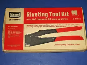 74763 CRAFTSMAN Sears Riveting Tool Crown Kit #2 74763 CRAFTSMAN Sears Riveting Tool Crown Kit #2