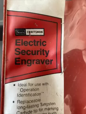 9-4297 CRAFTSMAN Sears Electric Security Tool Engraver #3 9-4297 CRAFTSMAN Sears Electric Security Tool Engraver #3