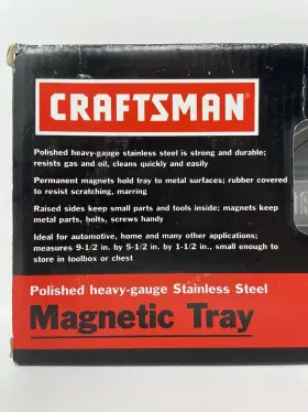 941329 CRAFTSMAN Rectangle Steel Magnetic Tray Dish #2 941329 CRAFTSMAN Rectangle Steel Magnetic Tray Dish #2