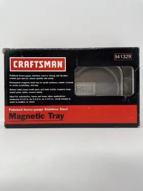 941329 CRAFTSMAN Rectangle Steel Magnetic Tray Dish 941329 CRAFTSMAN Rectangle Steel Magnetic Tray Dish