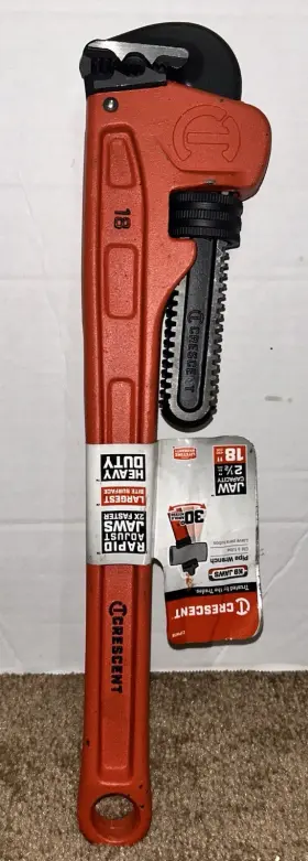CIPW18 CRESCENT Cast Iron Jaw Pipe Wrench CIPW18 CRESCENT Cast Iron Jaw Pipe Wrench