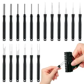 18PCS CUTEABC Terminal Removal Tool Depinning Connector Kit 18PCS CUTEABC Terminal Removal Tool Depinning Connector Kit