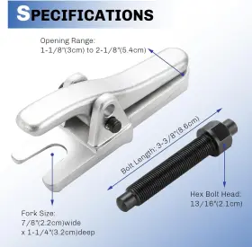DS-12-05 DASBET Ball Joint Separator Removal Tool Tie #2 DS-12-05 DASBET Ball Joint Separator Removal Tool Tie #2