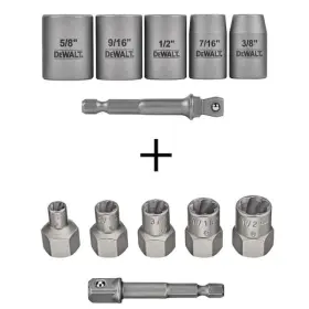 885911017640 DEWALT Drive Socket Bit Set Adapter Extractor