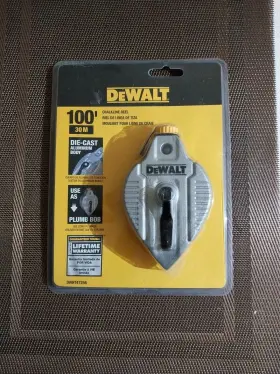 DWHT47256 DEWALT Die Cast Chalk Reel Plumb Bob DWHT47256 DEWALT Die Cast Chalk Reel Plumb Bob