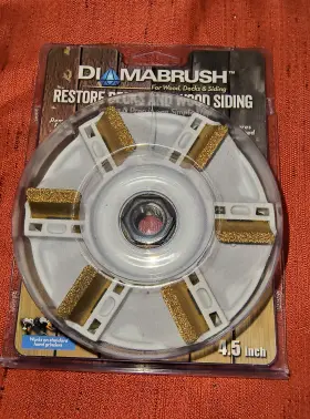 851466004275 DIAMABRUSH Wood Deck Siding Angle Grinder Wheel 851466004275 DIAMABRUSH Wood Deck Siding Angle Grinder Wheel