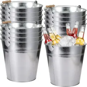 744110384390 DIDAEY Galvanized Buckets Handle