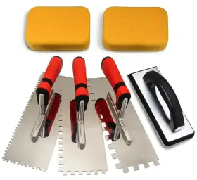 JL-095 DIXIANG Tile Tools Steel Square Notch Trowel Set Grout JL-095 DIXIANG Tile Tools Steel Square Notch Trowel Set Grout