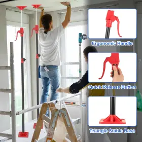 840342747207 DOLLATE Cabinet Jack Pole Drywall Lifts Fo #2 840342747207 DOLLATE Cabinet Jack Pole Drywall Lifts Fo #2