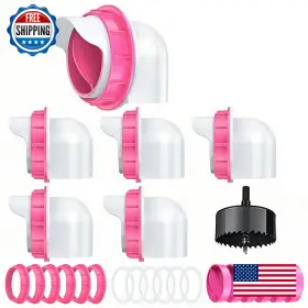 B0F2T3LPTH DSTANA Pack Waste Chicken Feeder Port Lids Drill B0F2T3LPTH DSTANA Pack Waste Chicken Feeder Port Lids Drill