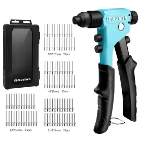 820909680345 DURATECH Rivet Gun Pop Tool Kit