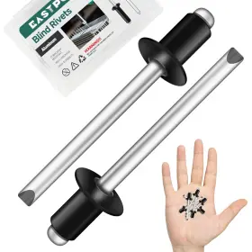 Eastpuk Al-y-md-3-16-1-4-b-300ps-ep 300 Pcs 3/16 Inch X 1/4 Black Aluminum Blind Pro