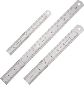 L16800035-1 ELISEL Steel Ruler Set Silvery