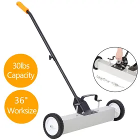 699914463881 ETSG Magnetic Sweeper Up Wheels Scrap Screw Push
