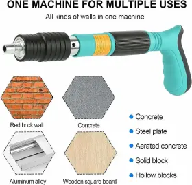 768657156234 EXCECAR Concrete Nail Gun Manual Steel Kit #2